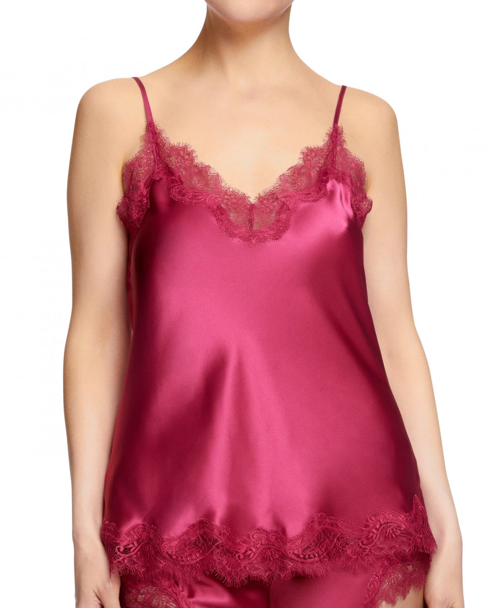 Sainted Sisters Scarlet Silk Camisole Raspberry French Bikini